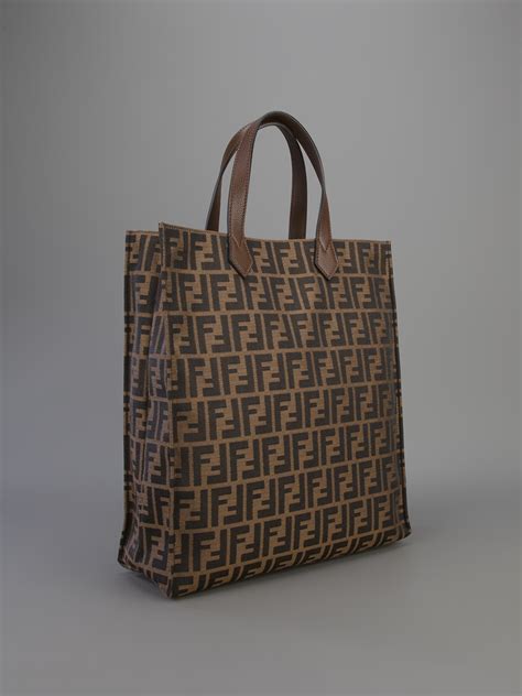 fendi zucca shopper tote bag|authentic fendi zucca handbags.